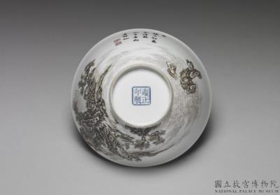 图片[3]-Bowl with ink landscape in falangcai painted enamels, Qing dynasty, Yongzheng reign 1723-1735-China Archive